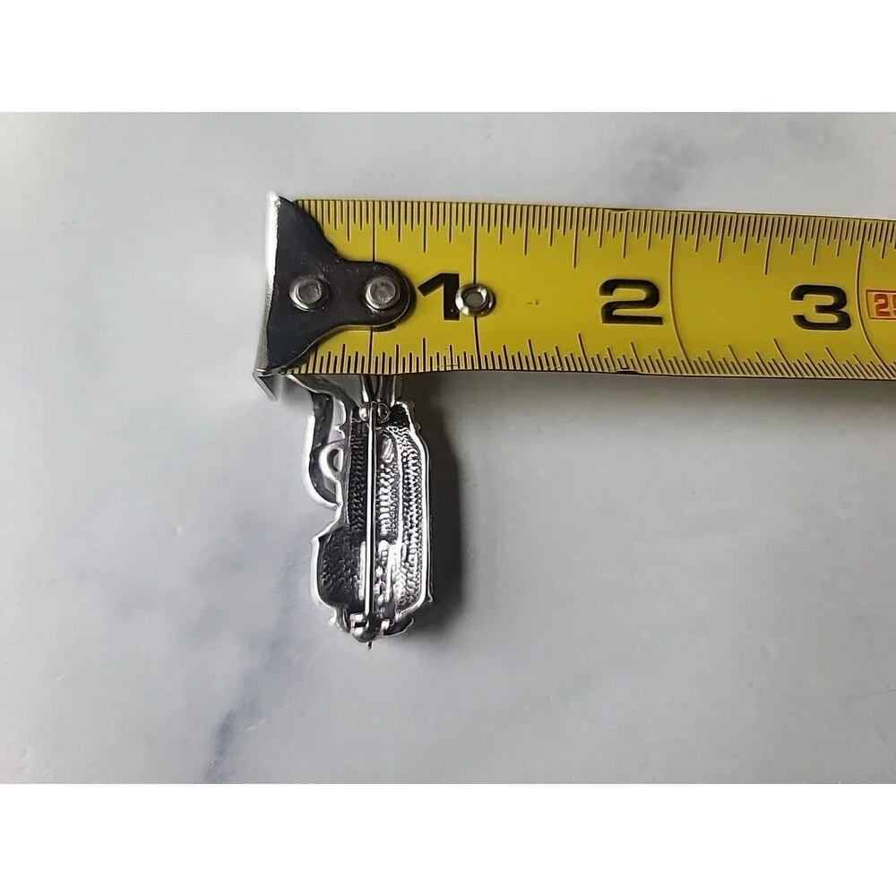 Mexican 925 Sterling Silver Golf Bag and Clubs Brooch Vintage